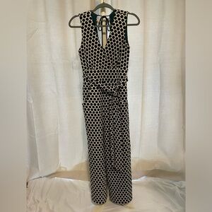 Anthropologie Eva Franco Black and White Polka dot Romper!